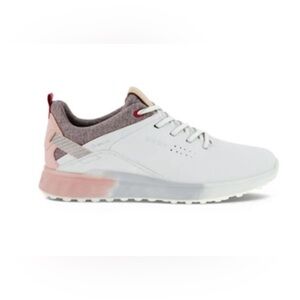 Ecco Women’s S-Three Golf Shoes-Leather/Gore-Tex-White/Silver Pk-Various Sizes⛳️